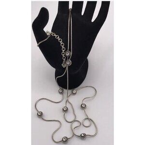 Brighton Twinkle Long Silver Plated Crystal 44” Necklace.